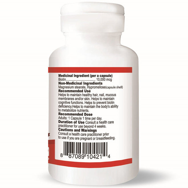Nutridom BIOTIN 10,000, 60 VCaps