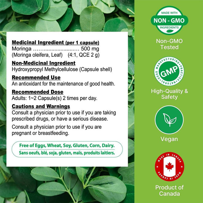 Nutridom MORINGA 4X CONCENTRATED, 120 VCaps