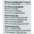 Nutridom ZINC BISGLYCINATE, 30mg, 60 VCaps