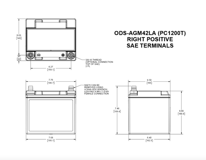 Odyssey PC1200T AGM Battery – Polaris General & Xpedition
