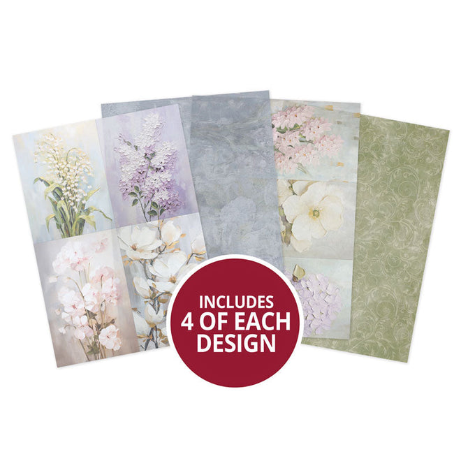 Painted Petals Printed Parchment
