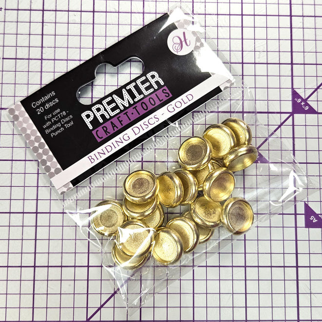Premier Craft Tools - Binding Discs - Gold