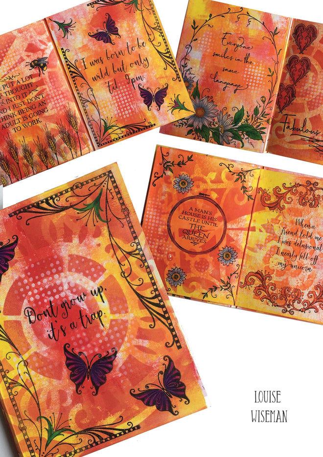 Decadance A5 Clear Stamp Set