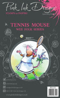 Pink Ink Designs Tennis Mouse A7 Clear Stamp