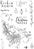 Pink Ink Designs Rockin Robin 6 in x 8 in Clear Stamp Set