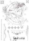 Pink Ink Designs Sagittarius 6 in x 8 in Clear Stamp Set