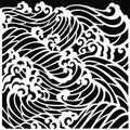 Pink Ink Designs Waves 7 in x 7 in Stencil