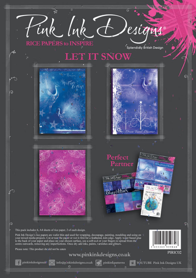 Let It Snow A4 Rice Paper