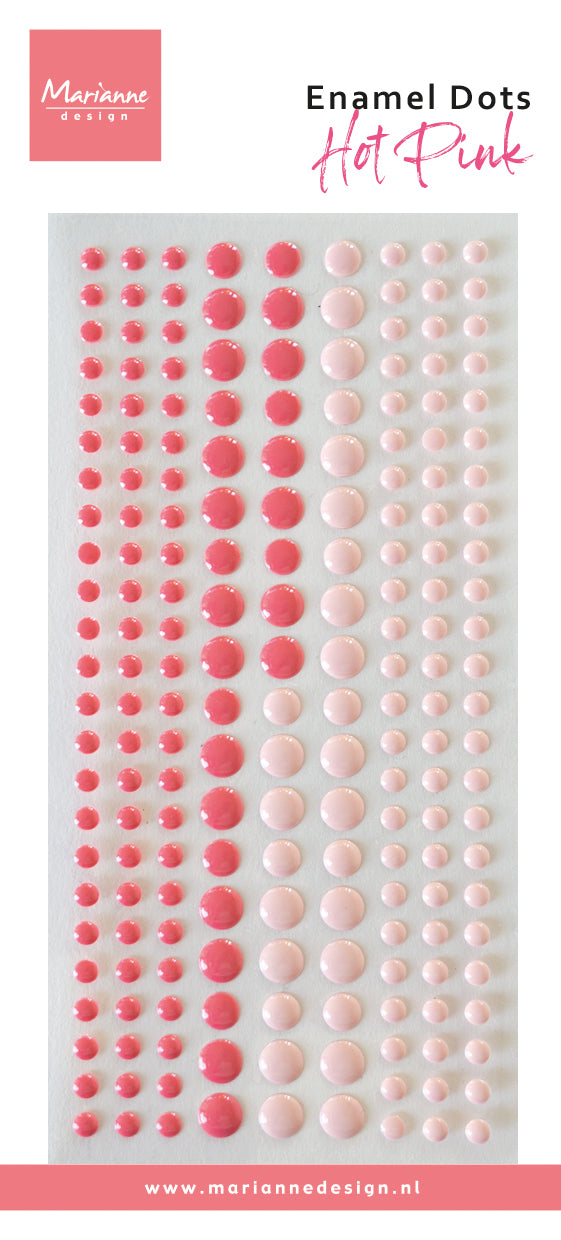 Marianne Design Enamel Dots - Duotone Hot Pink