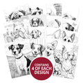 Colouring Pocket Pads - Delightful Dogs