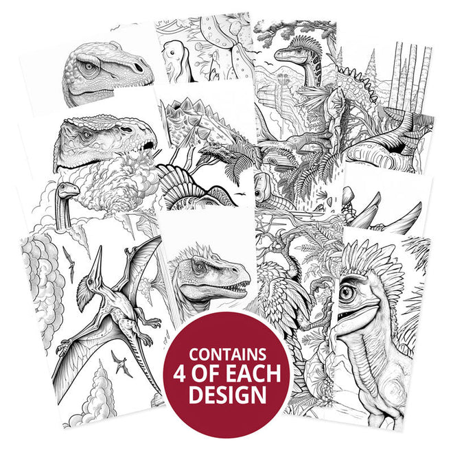 Colouring Pocket Pads - Dino Days