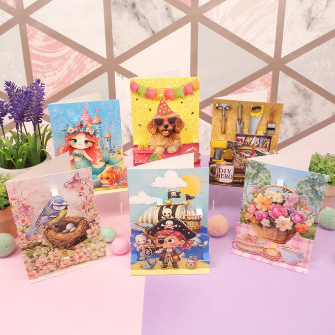 Pop-Up Stepper Cards - Moments & Memories Cards - Set 1