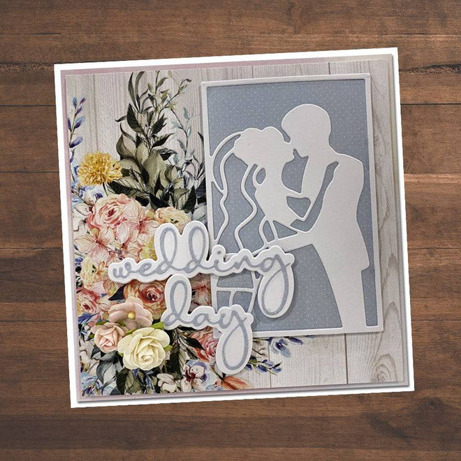 Wedding Kiss Frame Metal Cutting Die 21237