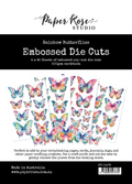 Rainbow Garden Butterflies Embossed Die Cuts 31476
