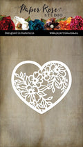 Wedding Blooms Heart Metal Die