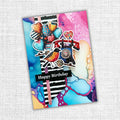 Inky Colour Embossed Die Cuts 31932