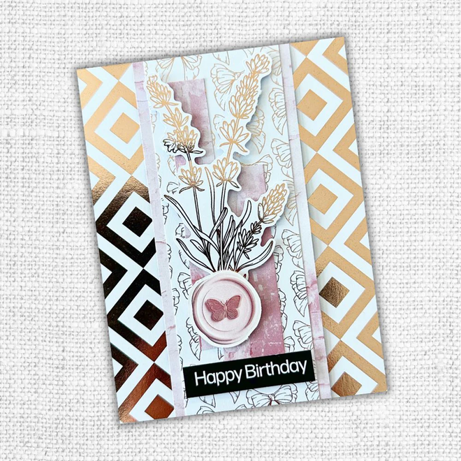 Lavender & Roses - Rose Gold Foil 6x6 Paper Collection 32217