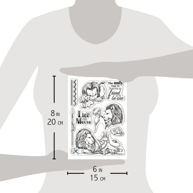 Ciao Bella Clear Stamp Set 6"x8" The Lion And The Mouse