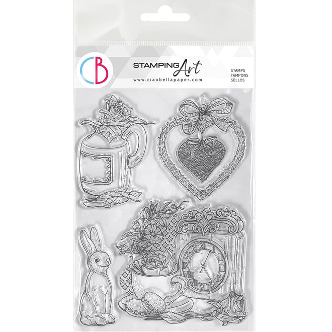 Ciao Bella Clear Stamp Set 6x8 Spring Time