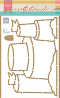 Marianne Design Craft Stencil - Sandcastle By Marleen