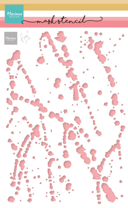 Marianne Design Mask Stencil - Tiny's Spilled Paint