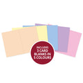 Adorable Scorable Pre-Scored Card Blanks - A5 Pastels Selection