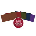 Adorable Scorable Pre-Scored Card Blanks - 6" x 6" Darks Selection