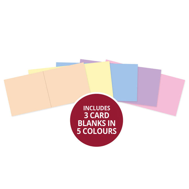 Adorable Scorable Pre-Scored Card Blanks - 6" x 6" Pastels Selection