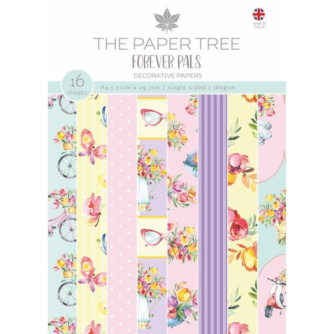 The Paper Tree Forever Pals A4 Backing Papers