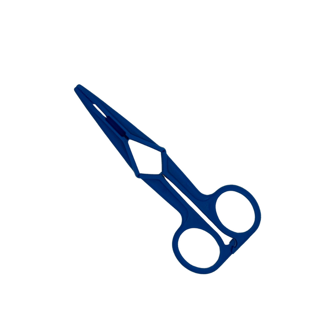 12cm Blue Scissor Style Forcep