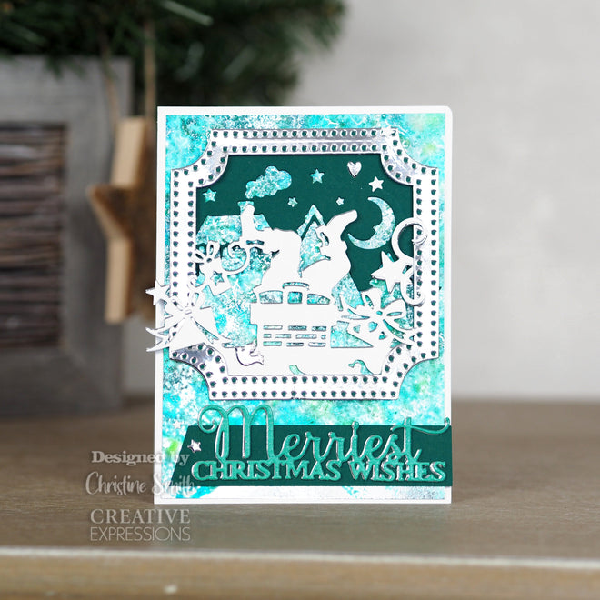 Creative Expressions Paper Cuts Look Out Santa's About Double Edger Craft Die