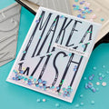 Diagonal Make a Wish Press Plate from the BetterPress Collection