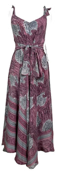PRC7760 Avatar Pure Silk Maxi Dress with Belt