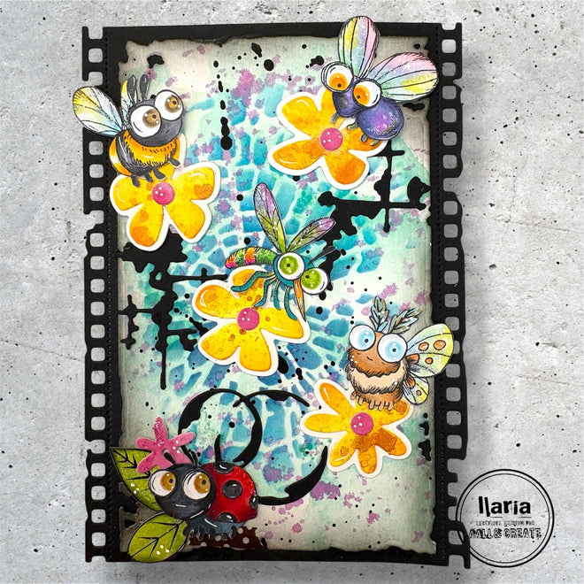 AALL and Create - A7 Stamp Set - Creepy Crawlies