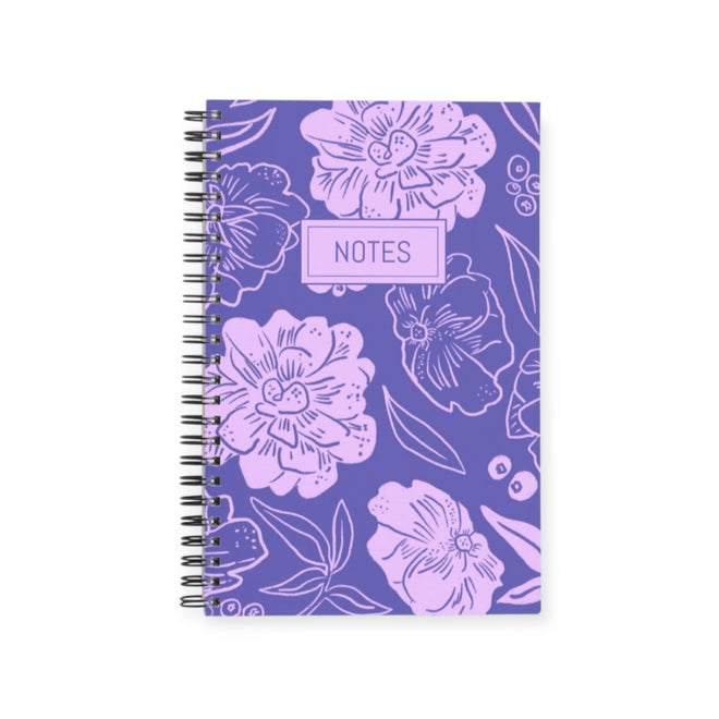 Purple Fields Notebook