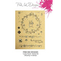 Pink Ink Designs Lucky Clover 6 in x 8 in Clear Stamp Set