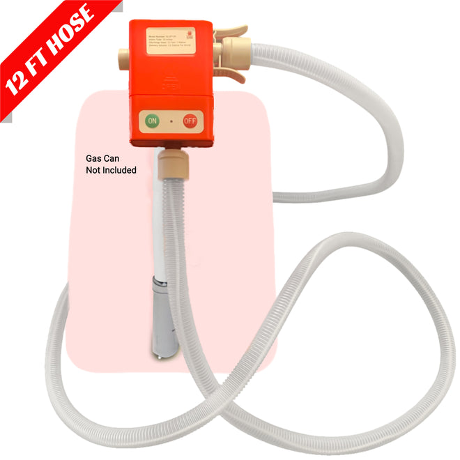 *New* PumpMatic Super Long Gas Pump w/ 12 Ft Hose - 3.8 GPM - Gas, Diesel, Kerosene