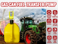 Diesel PumpMatic Super Gas Pump Fuel Transfer Pump + 3 Power Sources w/ 4.25ft Hose Siphon