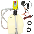 Diesel PumpMatic Super Gas Pump Fuel Transfer Pump + 3 Power Sources w/ 4.25ft Hose Siphon