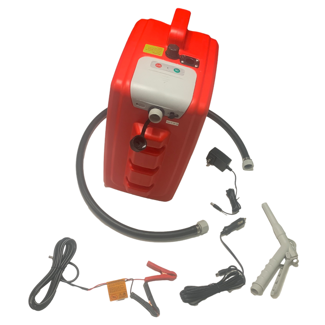 *New* PumpMatic Portable Fuel Station – Heavy Duty Rubber Hose, Multi-Power Refueling System