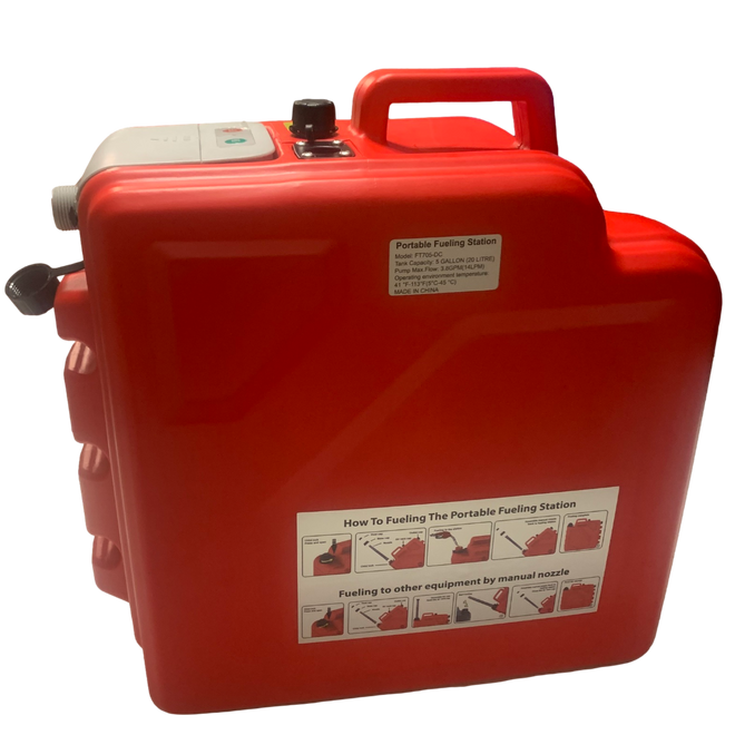 *New* PumpMatic Portable Fuel Station – Heavy Duty Rubber Hose, Multi-Power Refueling System