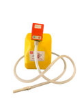 PUMPMATIC 12 FT HOSE + 5 GALLON YELLOW DIESEL CAN COMBO KIT - 3.8 GPM - GAS, DIESEL, KEROSENE