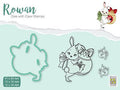 Rowan Dies with Clear Stamps Christmas Rabbit