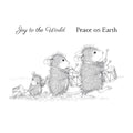 Drummer Mice Cling Rubber Stamp Set from the House-Mouse Holiday Collection