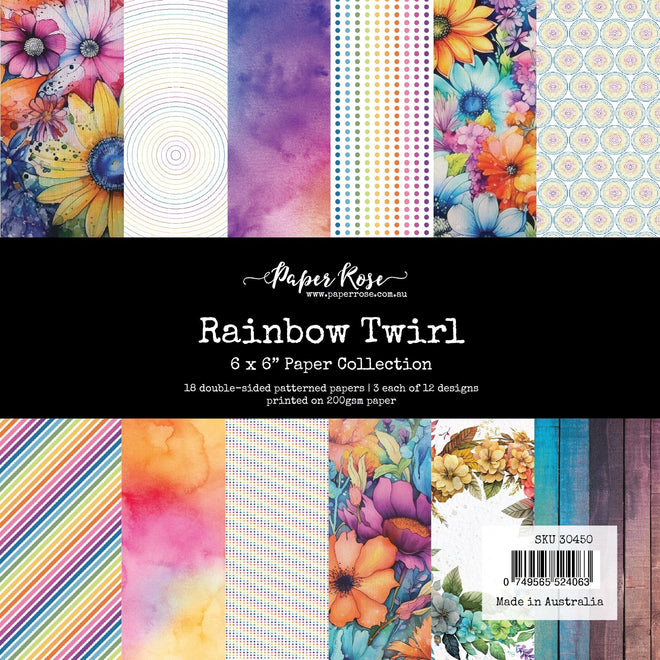 Rainbow Twirl 6x6 Paper Collection 30450