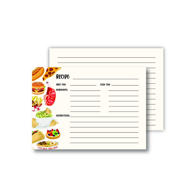 Food Recipe Cards - 8 PK