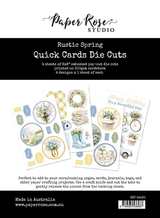 Rustic Spring Quick Cards Die Cuts 34290