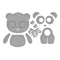 Dancin' Birthday Panda Etched Dies from the Monster Birthday Collection
