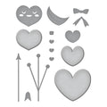 Gnome Drive Hearts for You Etched Dies from the Gnome Drive Collection