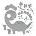 Birthday Dinosaur Etched Dies from the Monster Birthday Collection